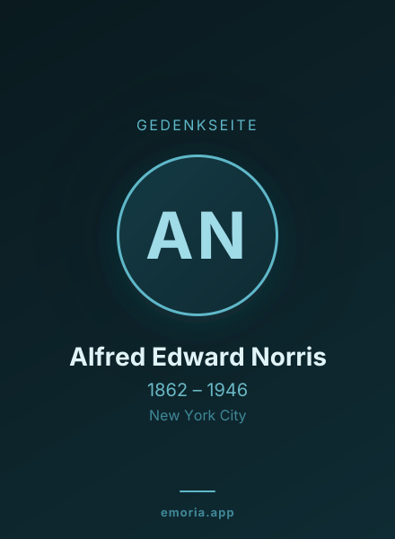 Gedenkportrait von Alfred Edward Norris