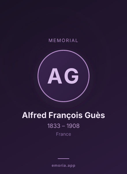 Memorial portrait of Alfred François Guès