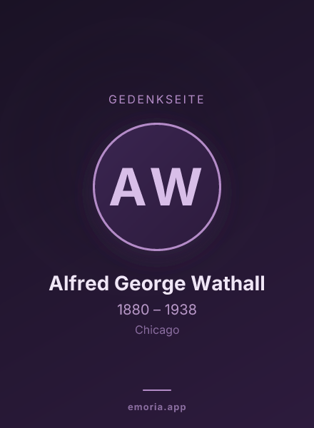 Gedenkportrait von Alfred George Wathall