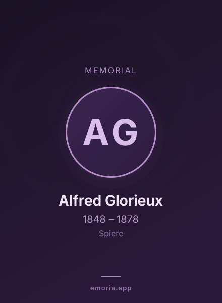 Memorial portrait of Alfred Glorieux