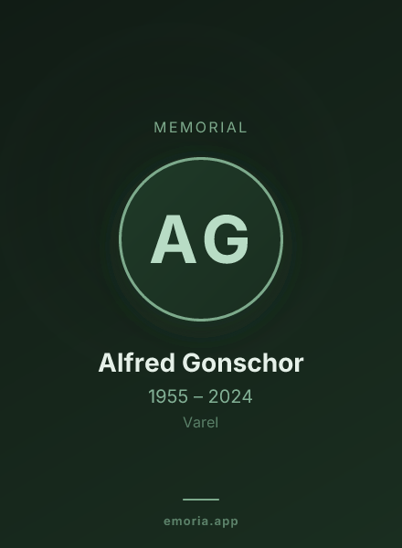 Memorial portrait of Alfred Gonschor