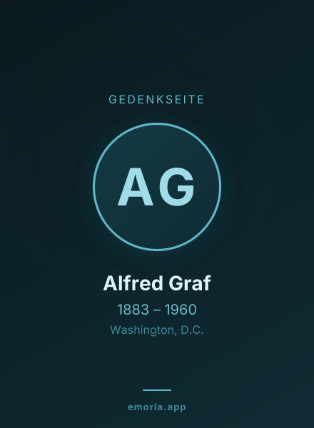 Gedenkportrait von Alfred Graf