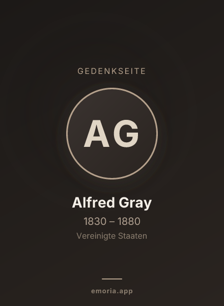 Gedenkportrait von Alfred Gray