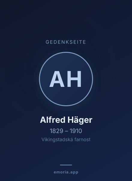 Gedenkportrait von Alfred Häger