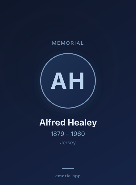Memorial portrait of Alfred Healey