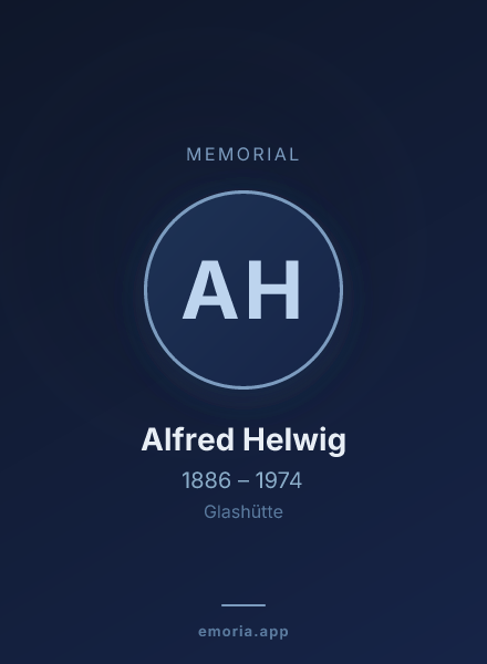 Memorial portrait of Alfred Helwig