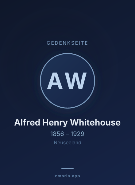 Gedenkportrait von Alfred Henry Whitehouse