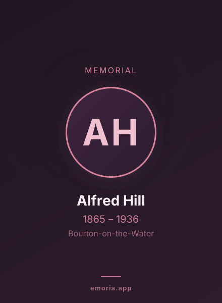 Memorial portrait of Alfred Hill