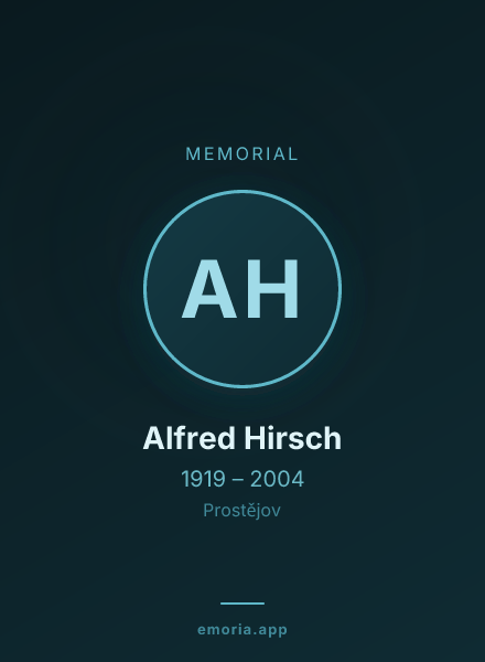 Memorial portrait of Alfred Hirsch