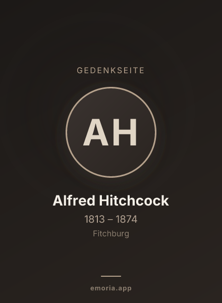 Gedenkportrait von Alfred Hitchcock