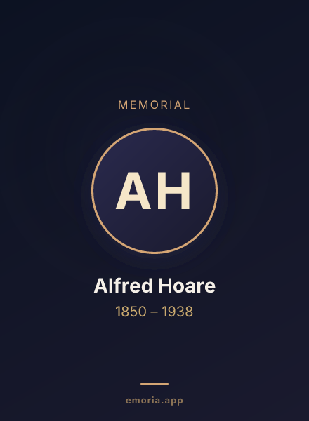 Memorial portrait of Alfred Hoare