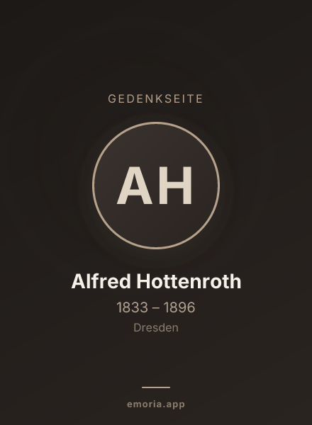 Gedenkportrait von Alfred Hottenroth