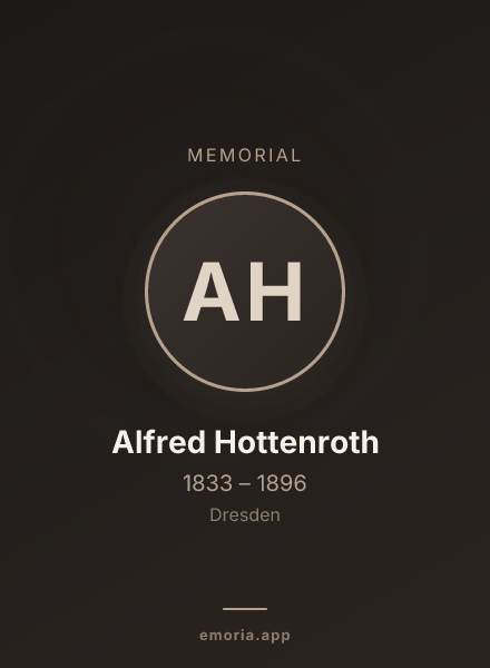 Memorial portrait of Alfred Hottenroth
