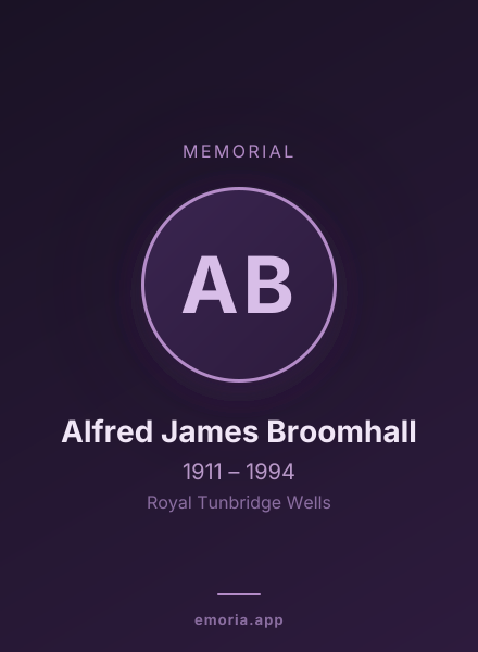 Memorial portrait of Alfred James Broomhall
