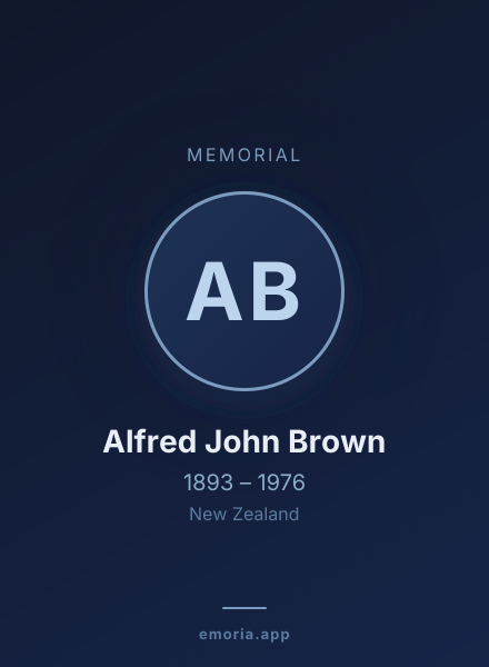 Memorial portrait of Alfred John Brown