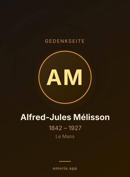 Gedenkportrait von Alfred-Jules Mélisson