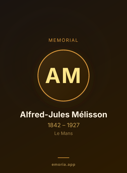 Memorial portrait of Alfred-Jules Mélisson