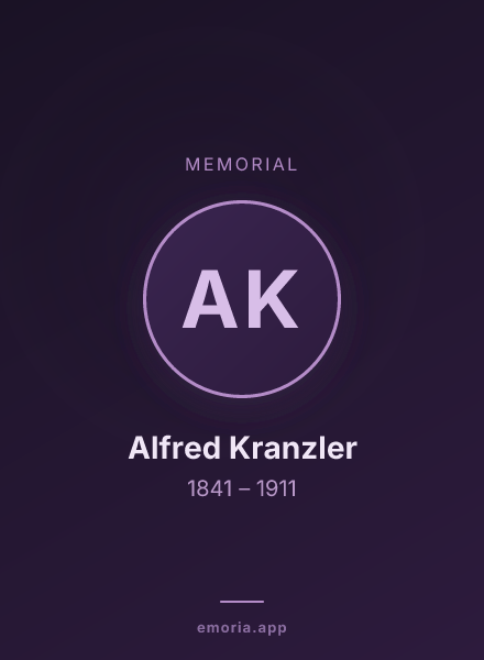 Memorial portrait of Alfred Kranzler