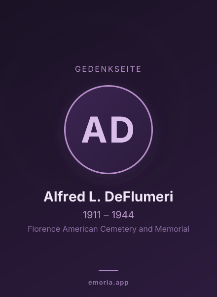 Gedenkportrait von Alfred L. DeFlumeri