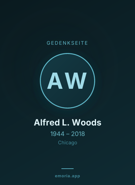 Gedenkportrait von Alfred L. Woods