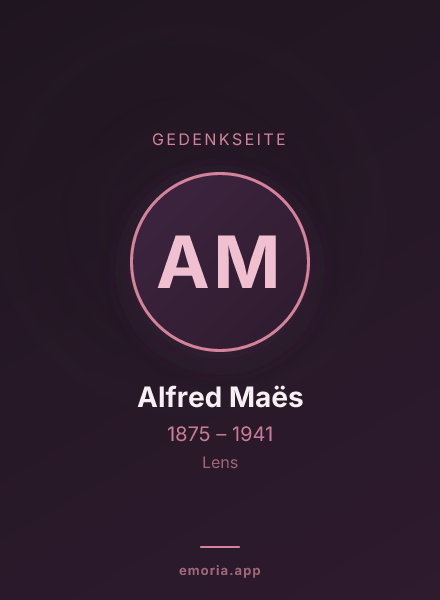 Gedenkportrait von Alfred Maës