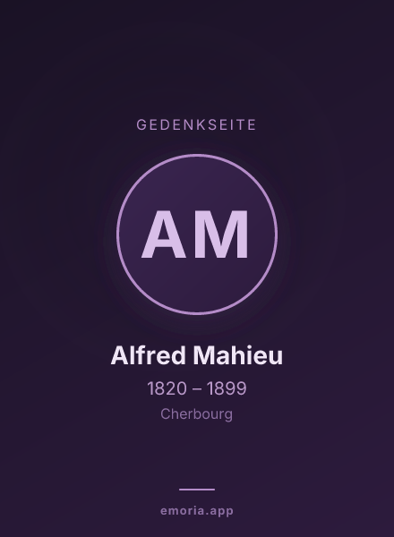 Gedenkportrait von Alfred Mahieu