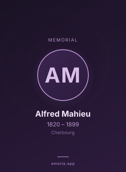 Memorial portrait of Alfred Mahieu