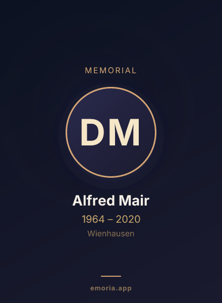 Memorial portrait of Dr. Alfred Mair