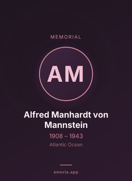 Memorial portrait of Alfred Manhardt von Mannstein