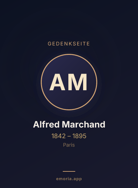 Gedenkportrait von Alfred Marchand