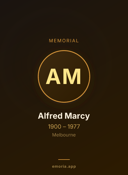 Memorial portrait of Alfred Marcy