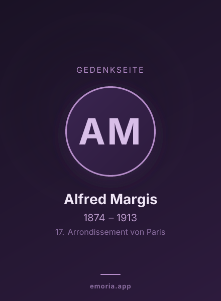 Gedenkportrait von Alfred Margis