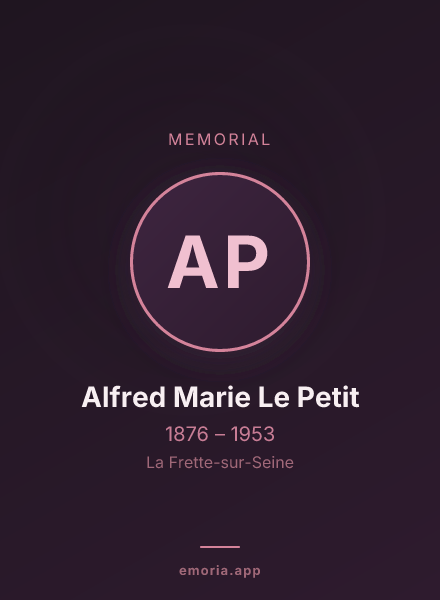 Memorial portrait of Alfred Marie Le Petit