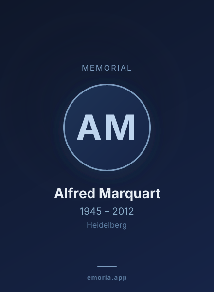 Memorial portrait of Alfred Marquart