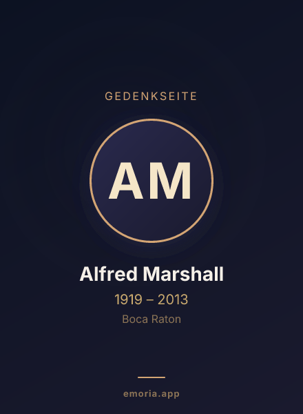 Gedenkportrait von Alfred Marshall