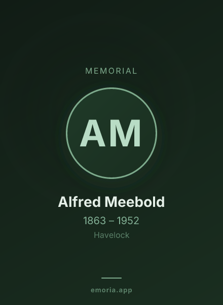 Memorial portrait of Alfred Meebold