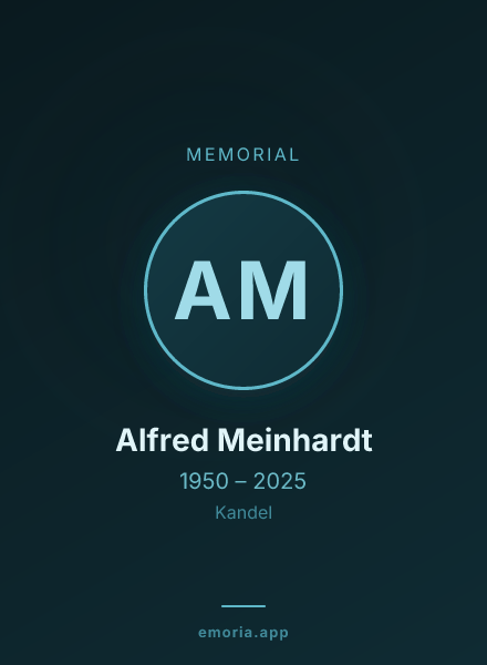 Memorial portrait of Alfred Meinhardt