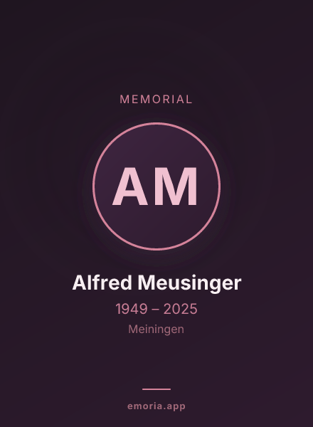Memorial portrait of Alfred Meusinger