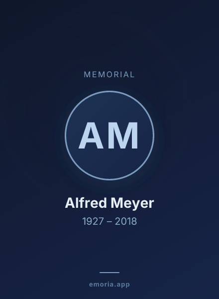 Memorial portrait of Alfred Meyer