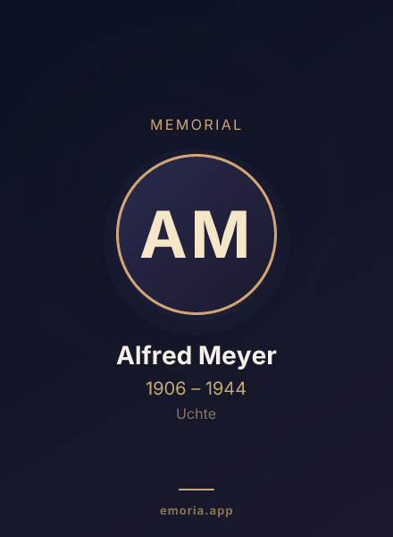 Memorial portrait of Alfred Meyer