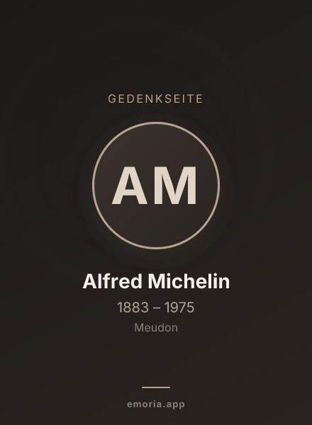 Gedenkportrait von Alfred Michelin