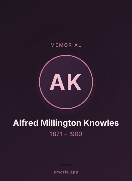 Memorial portrait of Alfred Millington Knowles