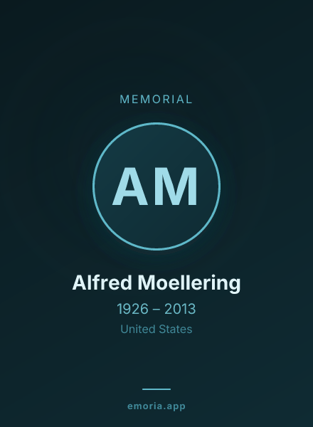 Memorial portrait of Alfred Moellering