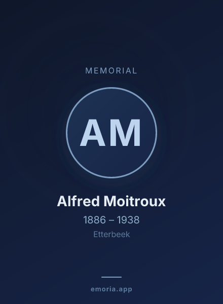 Memorial portrait of Alfred Moitroux