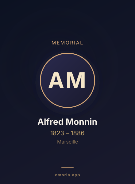 Memorial portrait of Alfred Monnin
