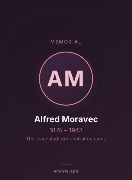 Memorial portrait of Alfred Moravec