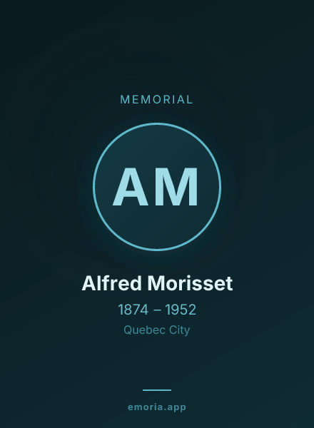Memorial portrait of Alfred Morisset