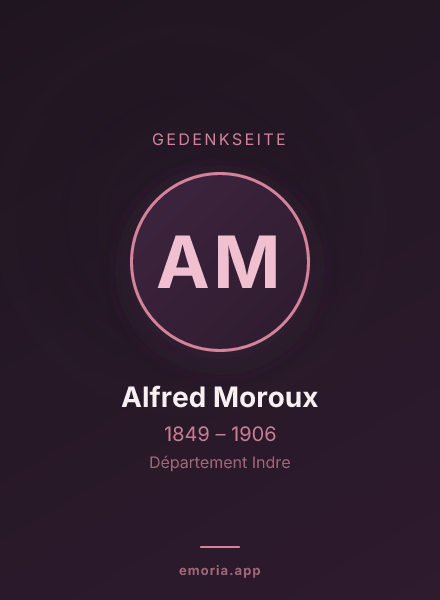 Gedenkportrait von Alfred Moroux