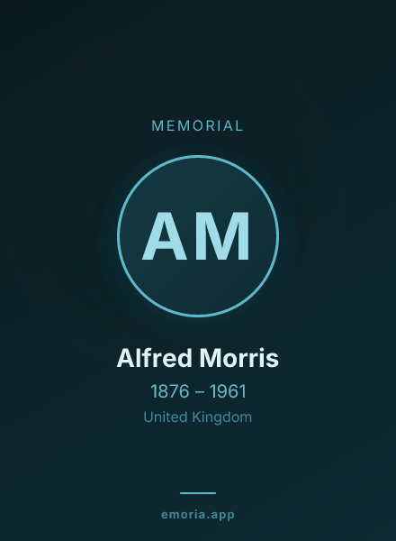 Memorial portrait of Alfred Morris