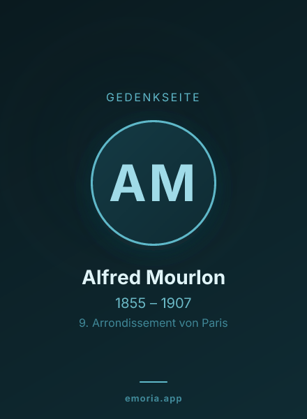 Gedenkportrait von Alfred Mourlon